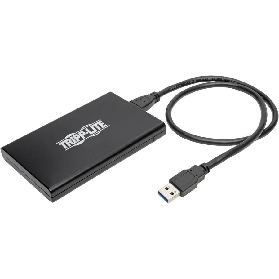 Eaton Tripp Lite Series USB 3.0 SuperSpeed External 2.5 in. SATA Hard Drive Enclosure with Built-In Cable and UASP Support Eaton Tripp Lite Series USB 3.0 SuperSpeed External 2.5 in. SATA Hard Drive Enclosure with Built-In Cable and UASP Support